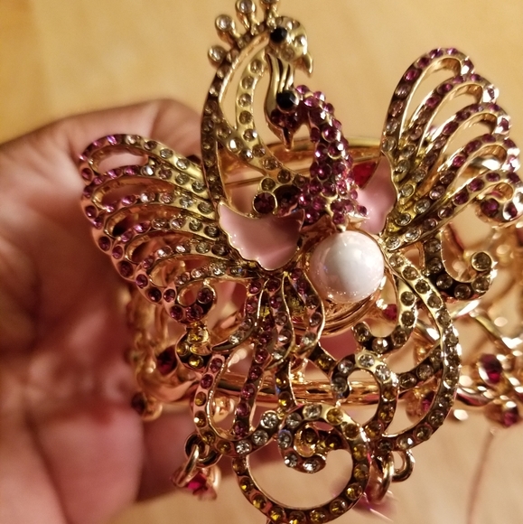 Peacock Bracelet and brooch - Picture 4 of 7